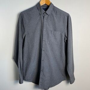 Report Collection Men's Gray Long Sleeve Medium‎ Weight Dress Shirt Size Small
